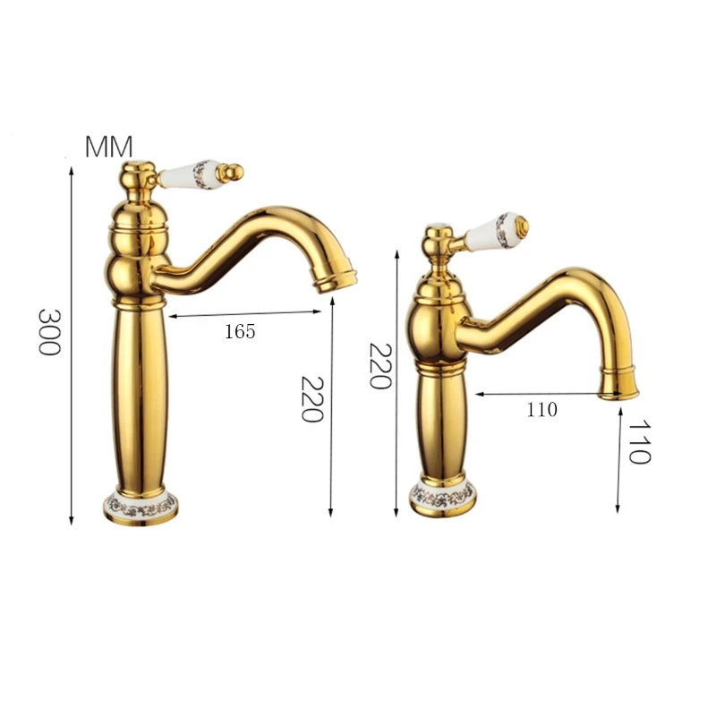 

Bathroom Faucet Antique Bronze Finish Brass Basin Sink Solid Brass Faucets