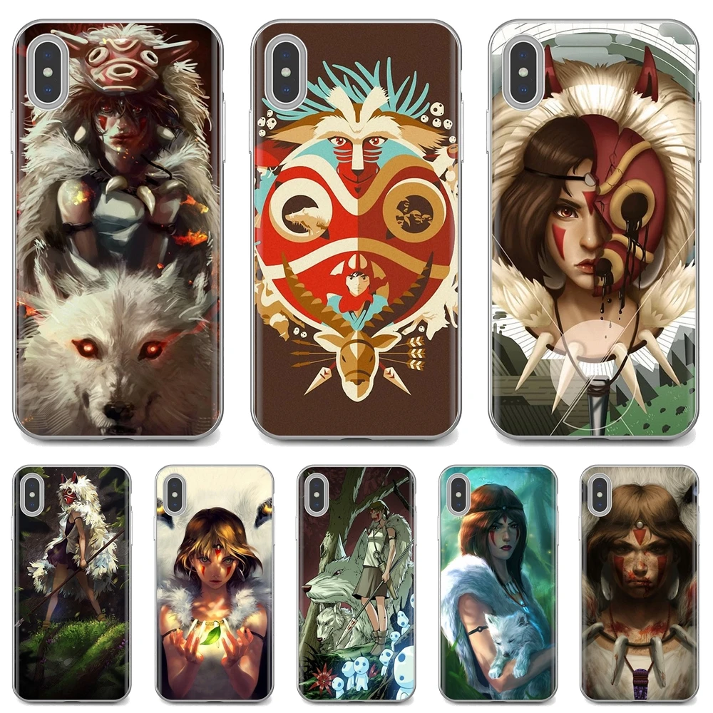 

princess mononoke mask No Los Miyazaki TPU Case For iPhone iPod Touch 11 12 Pro 4 4S 5 5S SE 5C 6 6S 7 8 X XR XS Plus Max 2020