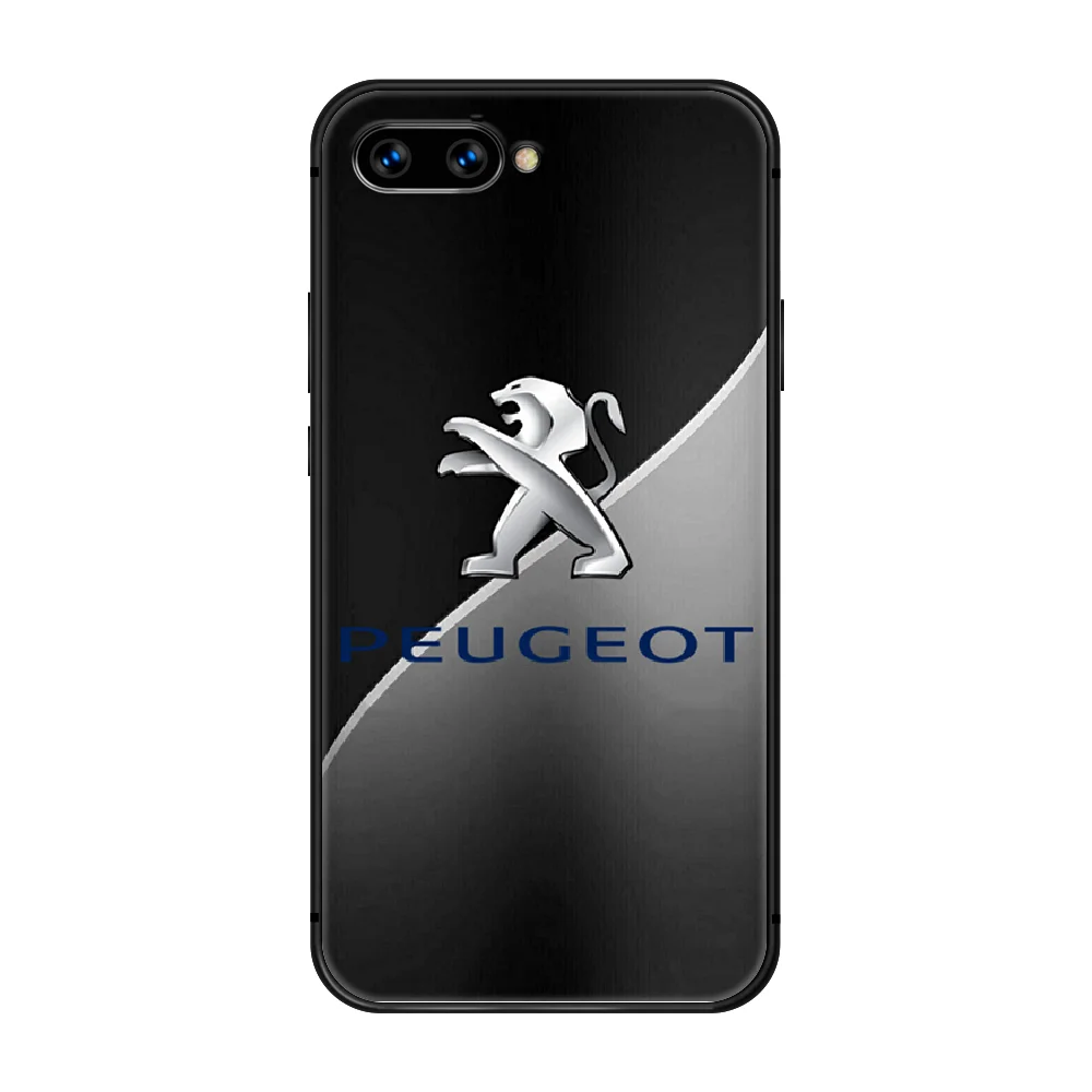 

PEUGEOT soprt car logo Phone Case Cover Hull For HUAWEI honor 8 8c 8a 8x 9 9a 9x V10 MATE 10 20 I lite pro black bumper painting