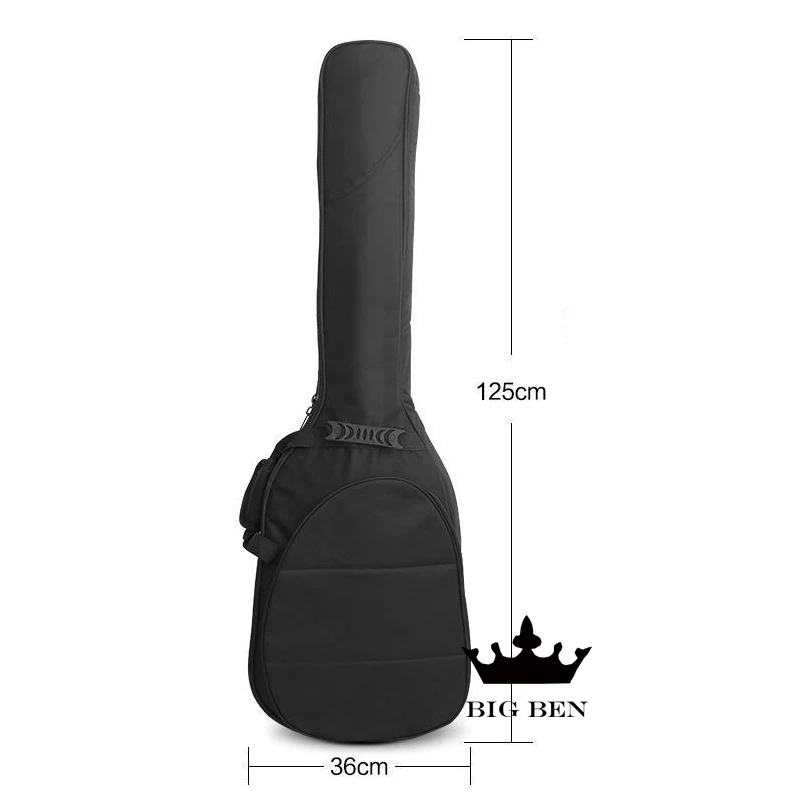 wasserdichte oxford tuch elektrische bass gitarre tasche vertraglich elektrische gitarre tasche universal schwarz gitarre fall gitarre rucksack free g