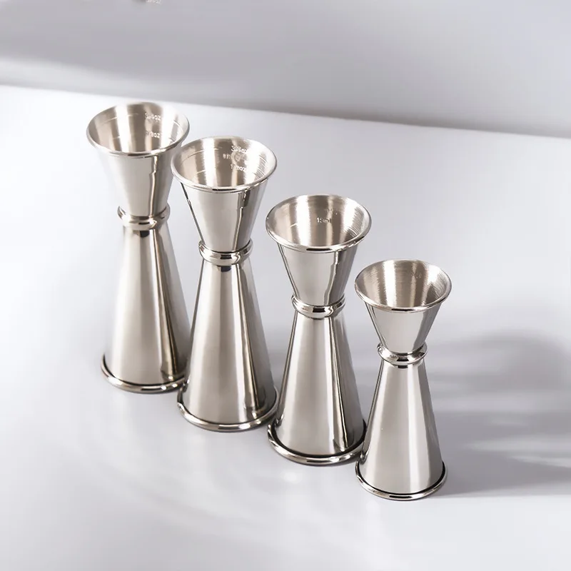 304 нержавеющая сталь яркая двойная головка свернутая унция чашка для бара