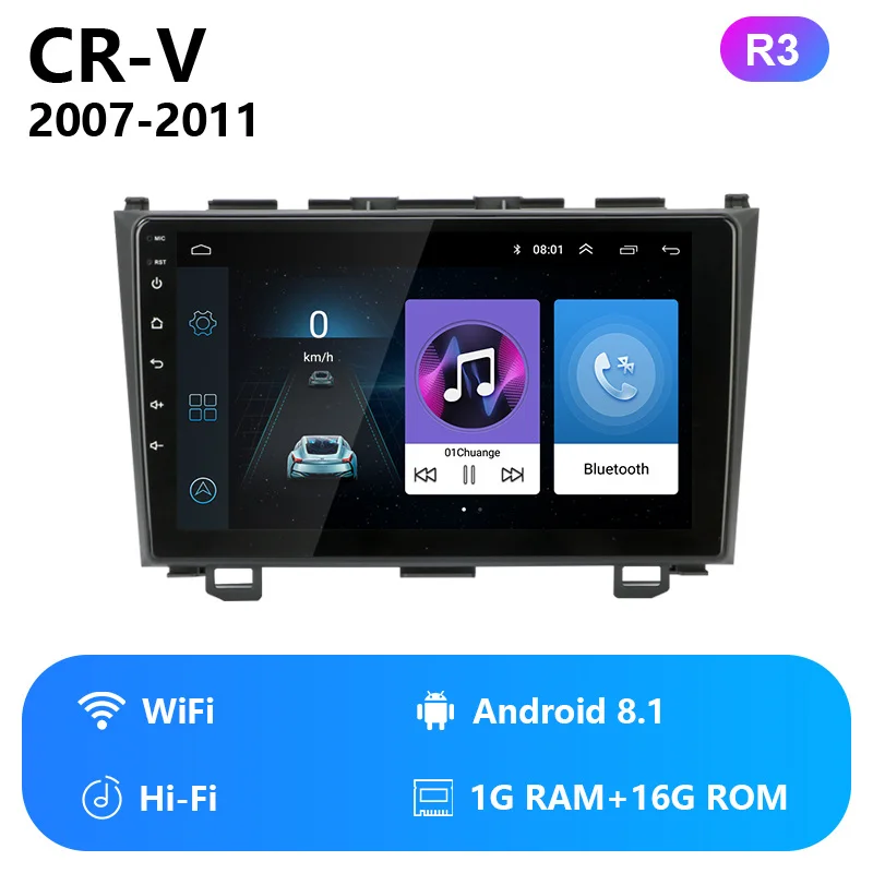 Wifi Android player Jansite " Car Android радио для Хонда сrv CR-V 2007 2008 2009 2010 2011 мультимедийный проигрыватель навигации gps 4G WI-FI ips экран - Цвет: Wifi Android player