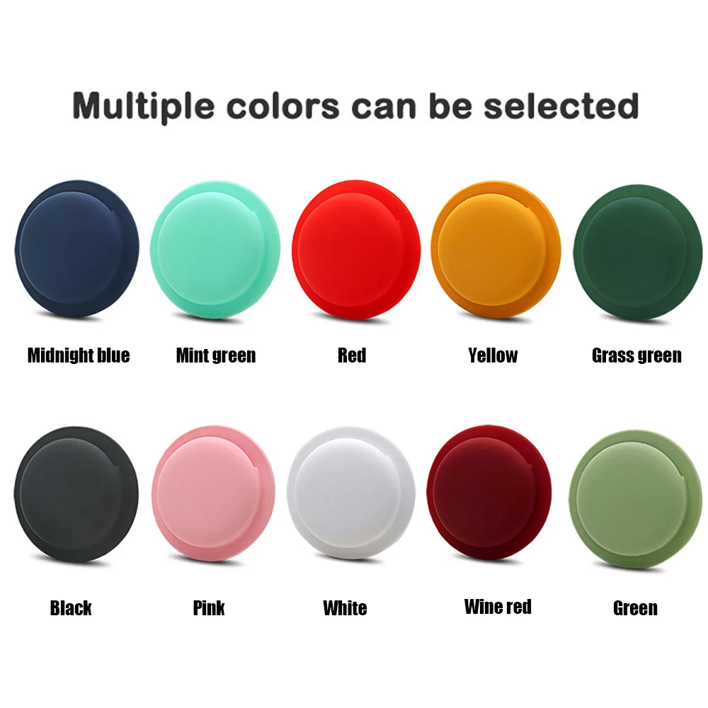 

For Airtags Tracker Silicone Case Anti-lost Protective Sleeve Back Adhesive Mount Cover Protector For Apple Airtags Accessories