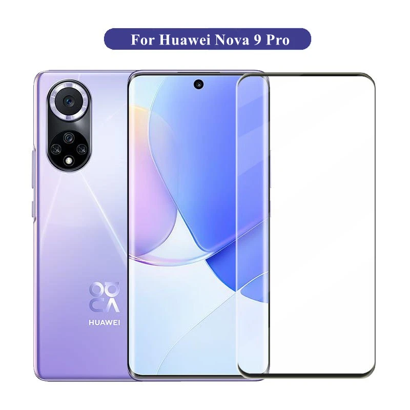Protector de pantalla de vidrio templado para m&oacute;vil, pel&iacute;cula protectora del tel&eacute;fono para Huawei Nova 9-0