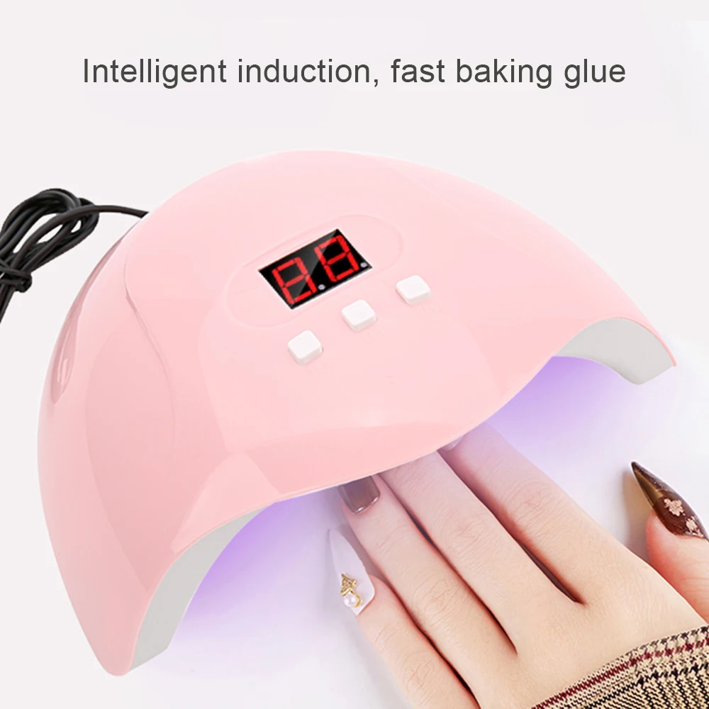 

URGEL 54W 18 LEDs Nail Dryer Fast Drying UV Lamp for Curing Nail Polish Gel Auto Sensor Nail Art Manicure Lcd Display Tools