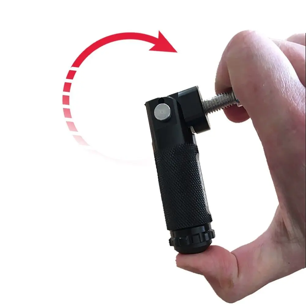 Универсальные алюминиевые складные подножки D40 для мотоциклов ЧПУ черные и