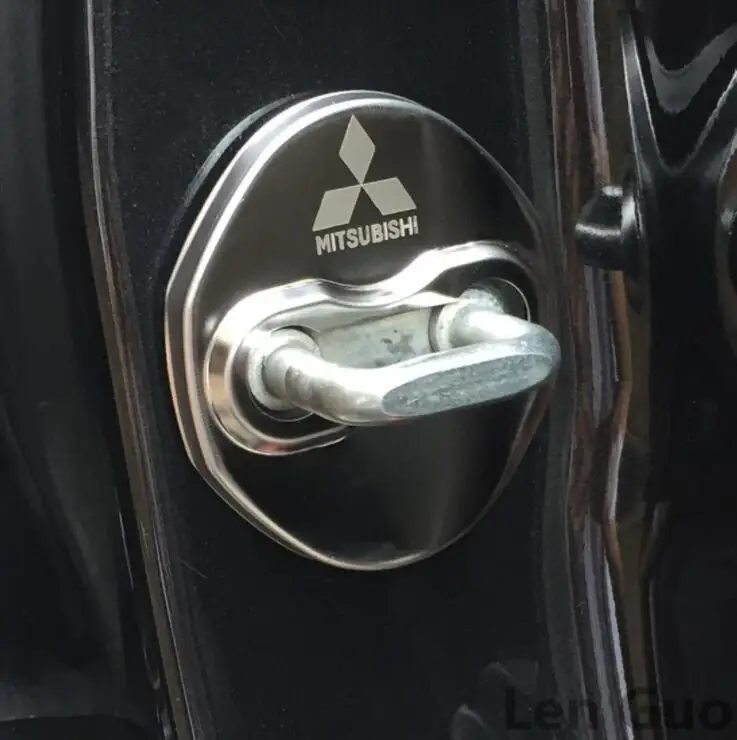 Автомобильные накладки на замки дверей Car Styling для Mitsubishi Ralliart Lancer Outlander Pajero Asx Автомобильный стайлинг 4 шт. / лот