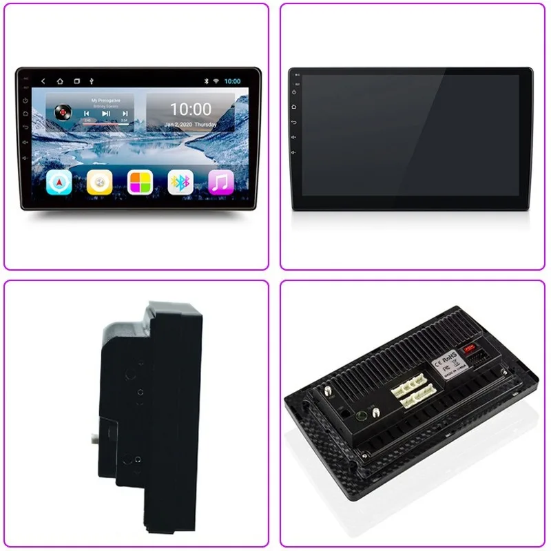 Android 9 0 автомобильный DVD-плеер для Toyota Hilux 2016 2017 2018 большой экран DVD GPS-навигатор