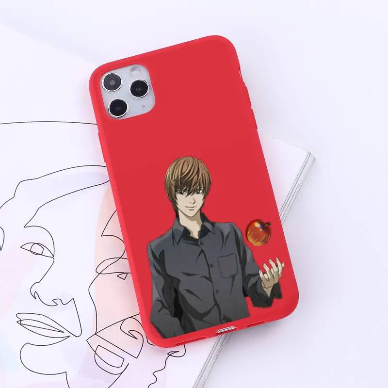 

Death Note Anime manga Ryuk kira high quality luxury Phone Case Candy Color for iPhone 6 7 8 11 12 s mini pro X XS XR MAX Plus