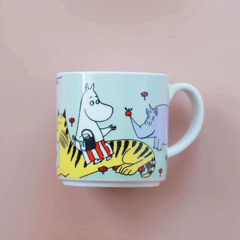 Фарфоровая чашка с изображением из мультфильма MOOMIN - Цвет: f
