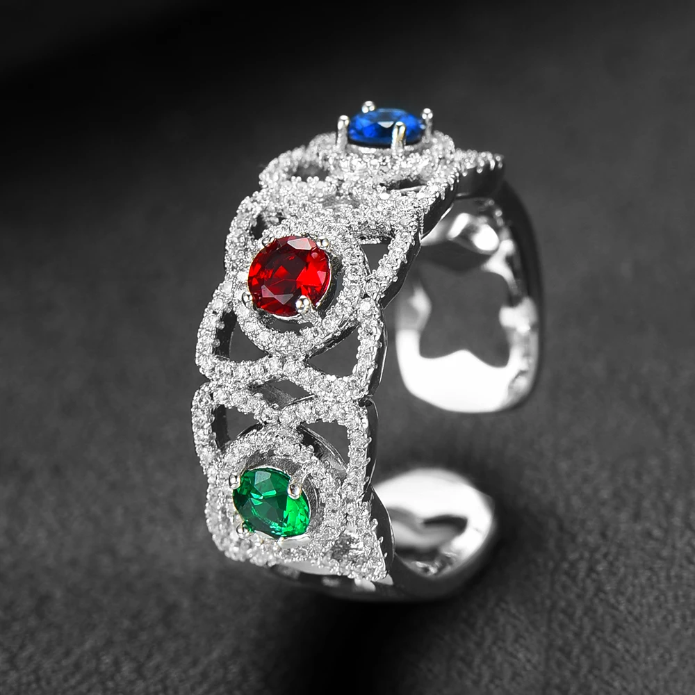 GODKI Новые Подвески 2 шт браслет кольцо набор для женщин полный микро кубическое с