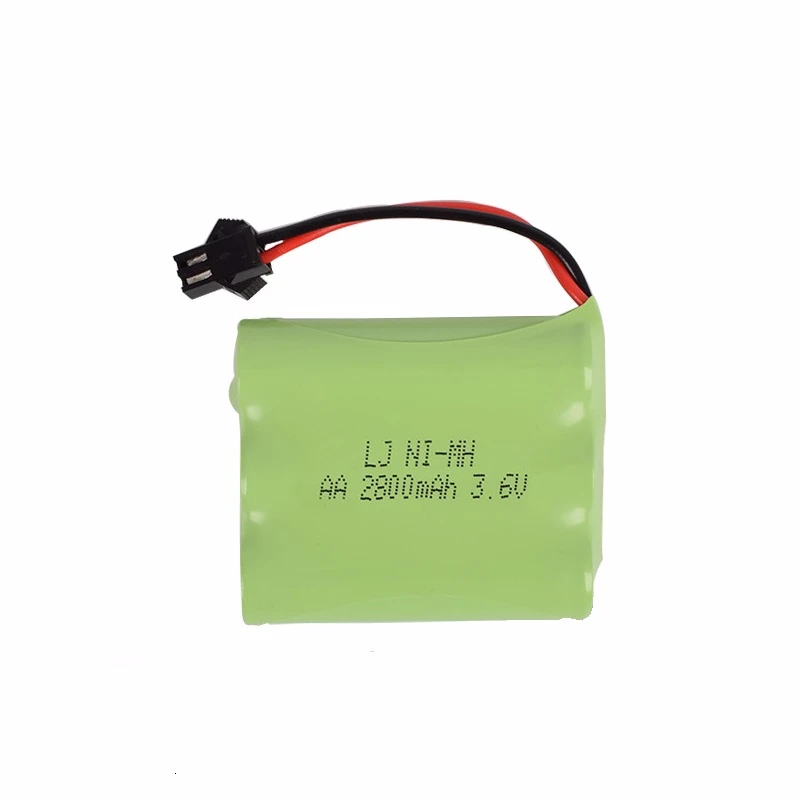 

( M Model ) 3.6v 2800mah NiMH Battery For Rc toy Car Tanks Trains Robot Boat Gun Ni-MH AA 2400mah 3.6v Rechargeable Battery 1Pcs