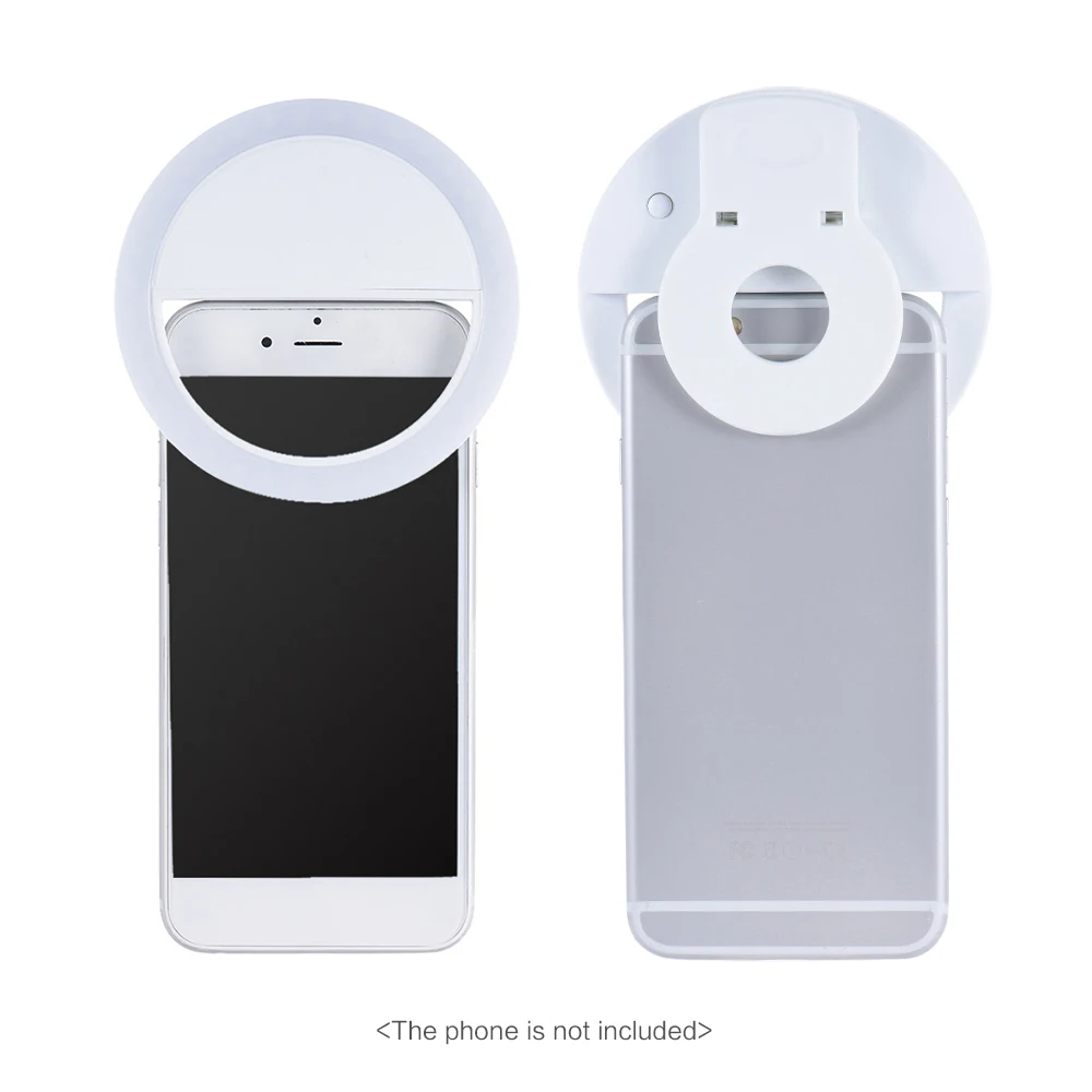 Andoer LED селфи кольцо свет портативный мини клип-на заполняющий со встроенным