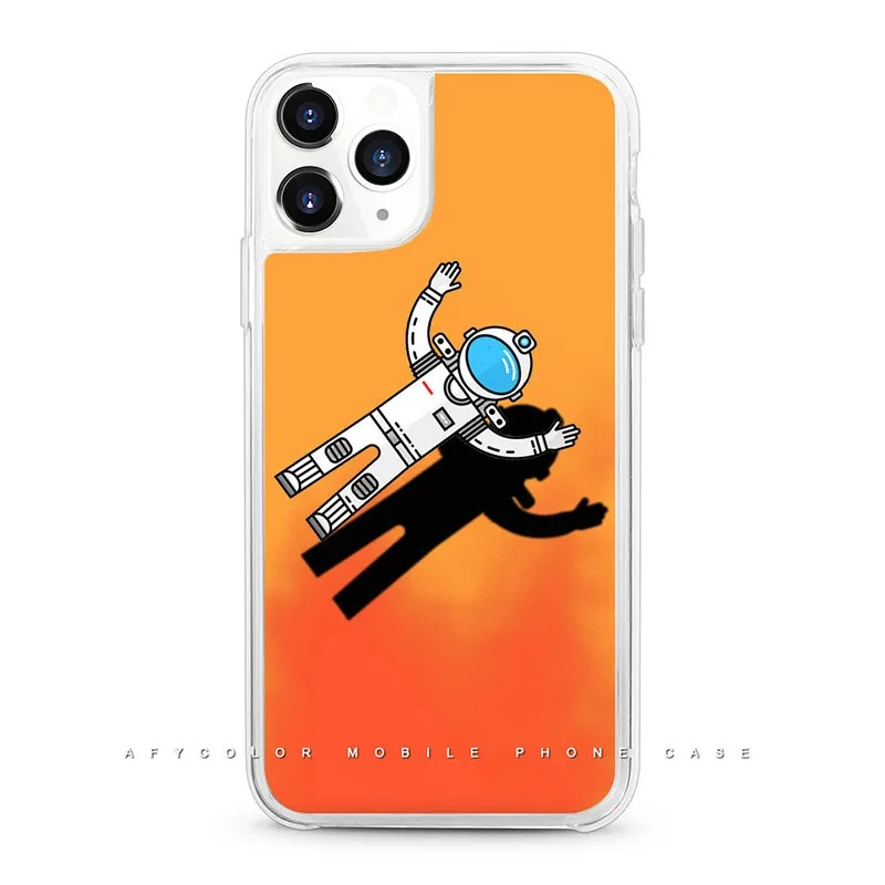 2019 светящийся неоновый песок чехол для телефона в темноте фосфоресцирующий