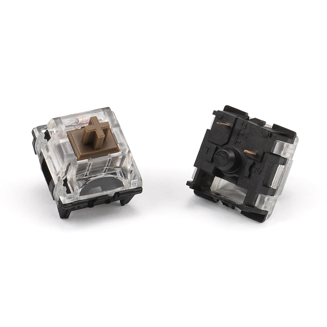 5 шт. 45 г индивидуальные тихие коричневые переключатели клавиатуры сделай сам