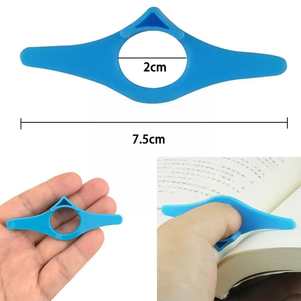 

2pcs Multi-function Plastic Thumb Support Book Page School Marker Thumb Office Convenient Supports Holder Bookmark Supplies D7f4