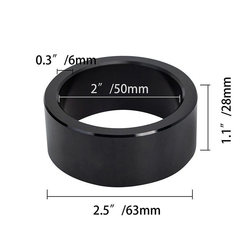 Подушки-исполнители POSSBAY 4 шт. подъемные проставки для амортизаторов ATV черного цвета из алюминия для CAN AM Bombardier Outlander 400 500 650.