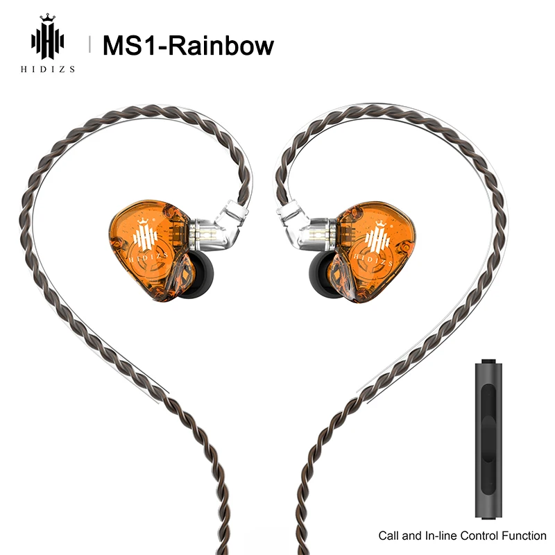 Hi Fi динамическая диафрагма Hidizs MS1 наушники вкладыши с монитором IEM со съемным