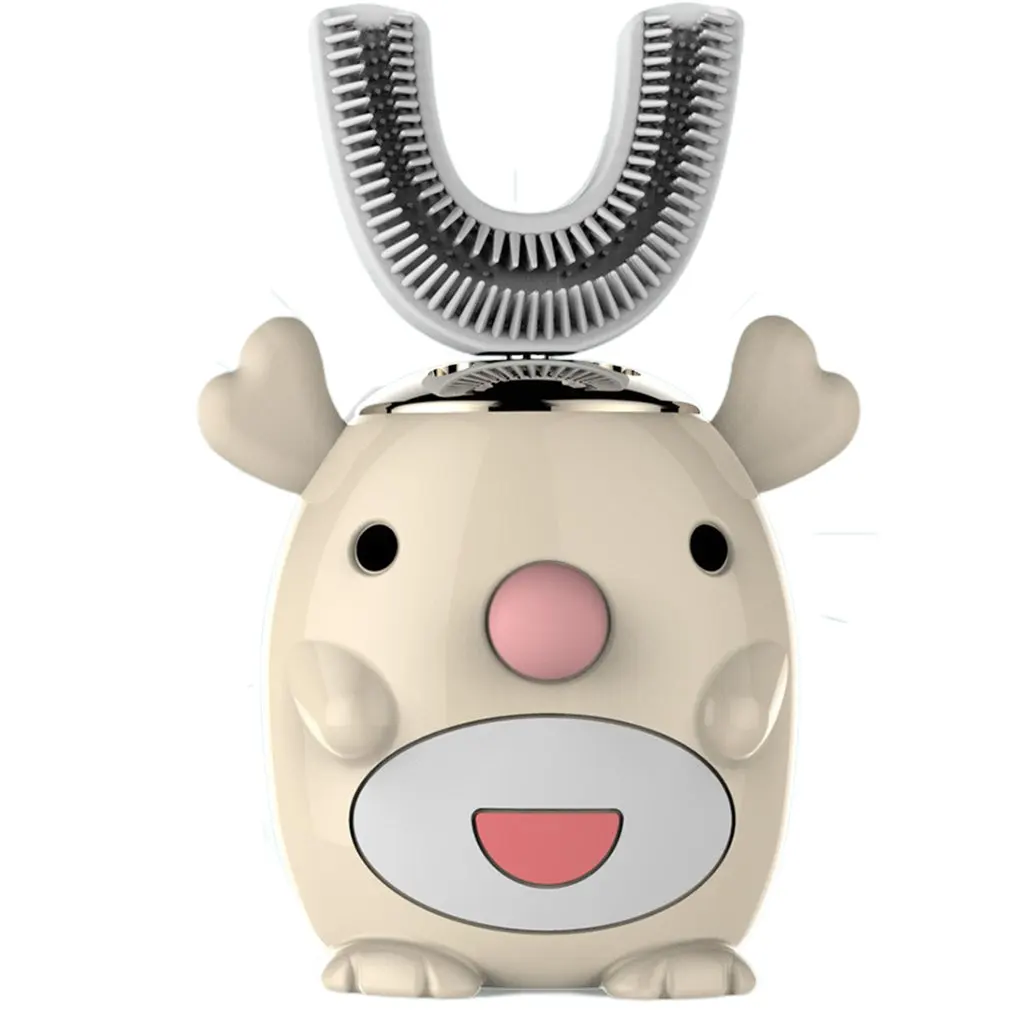 

Smart 360 Degrees U-shaped Electric Toothbrush Kids Silicon Automatic Ultrasonic Teeth Tooth Brush Cartoon Cute For Children
