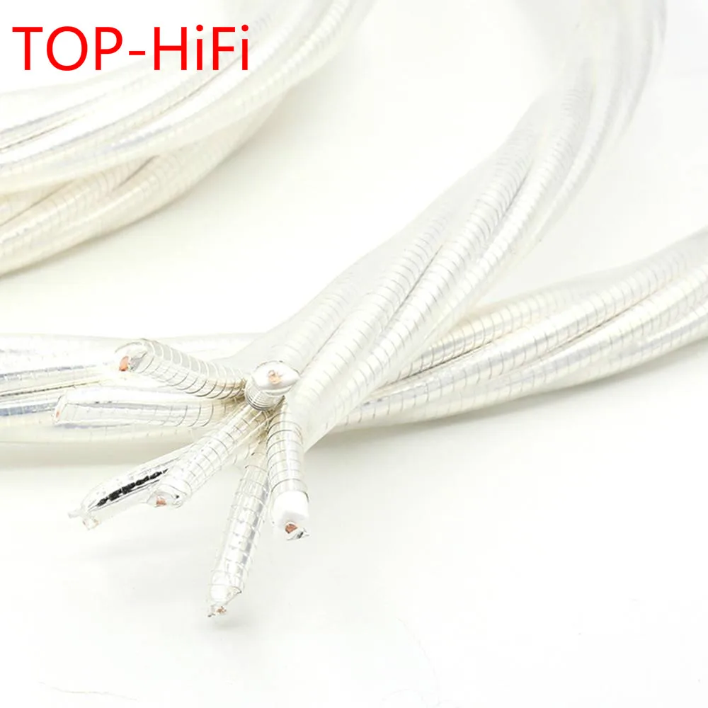 

TOP-HiFi 7N OFC Silver Plated Cord Nordost Odin Bulk Hi-End Audio Power Wire Reference Amplifier CD Player Power Cord Cable