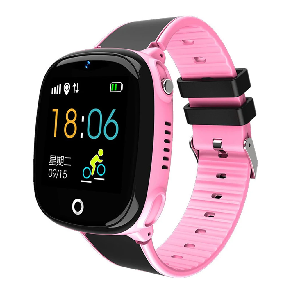 kids bluetooth voice chat wearable devices pedometer children waterproof family smartwatch lcd safe phone call position location free global shipping