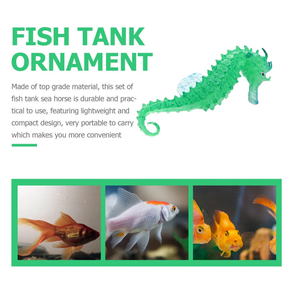 

2PCS Fish Tank Ornament Sea Horse Household Office Creative Fish Tank Sea Horse