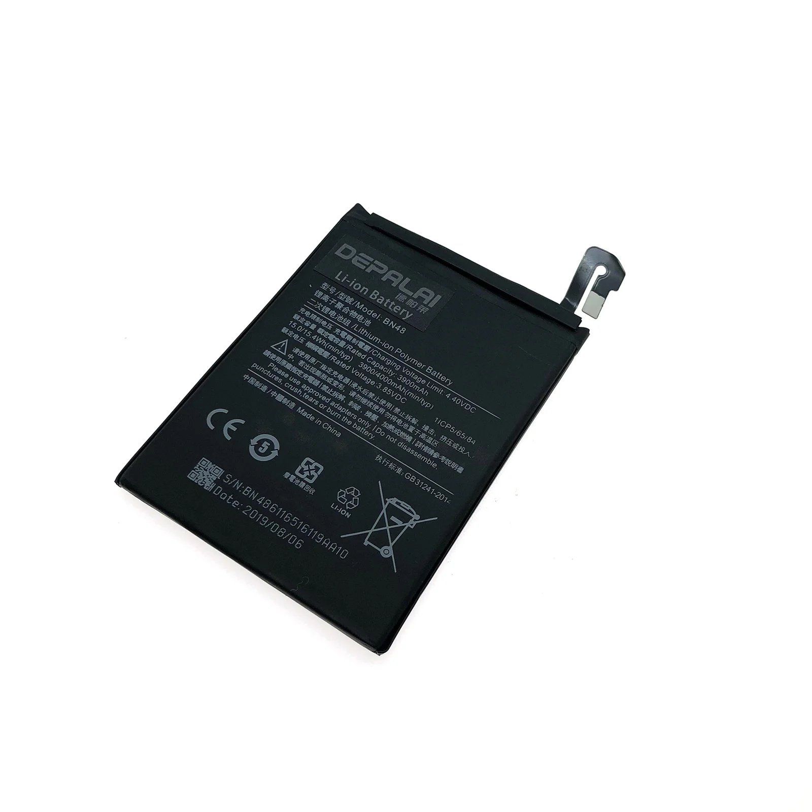 

New Good quality AAA High Capacity 3900mah battery for xiaomi BN48 Batteries Bateria Mobile Phone battery