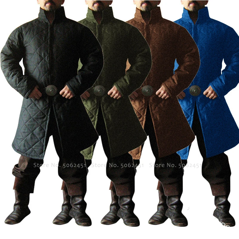 Для мужчин средневековый Ретро Куртки с длинными рукавами сцены Британский