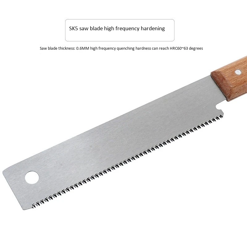 

Mini Hand Saw for Woodworking Double Side SK5 Carbon Steel Tenon Fine Tooth Wood