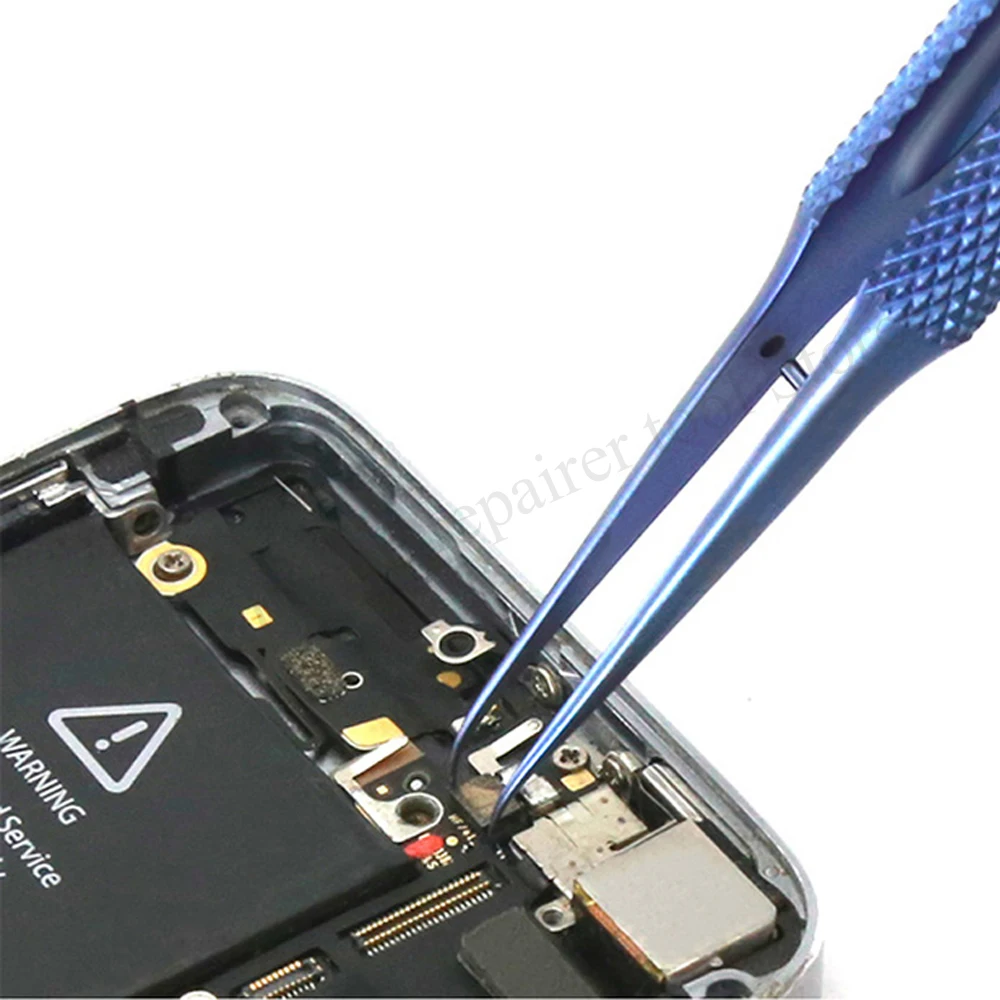Titanium Alloy Precision Fingerprint Tweezers - Professional Maintenance Tool with 0.15mm Edge - Ideal for Apple Main Board Copper Wire Maintenance image 5