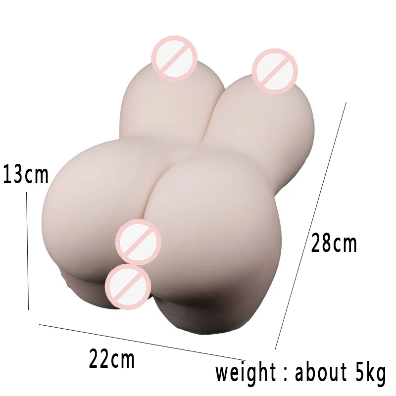 Секс-кукла 5 кг силиконовая большая задница 3D искусственная вагина анус