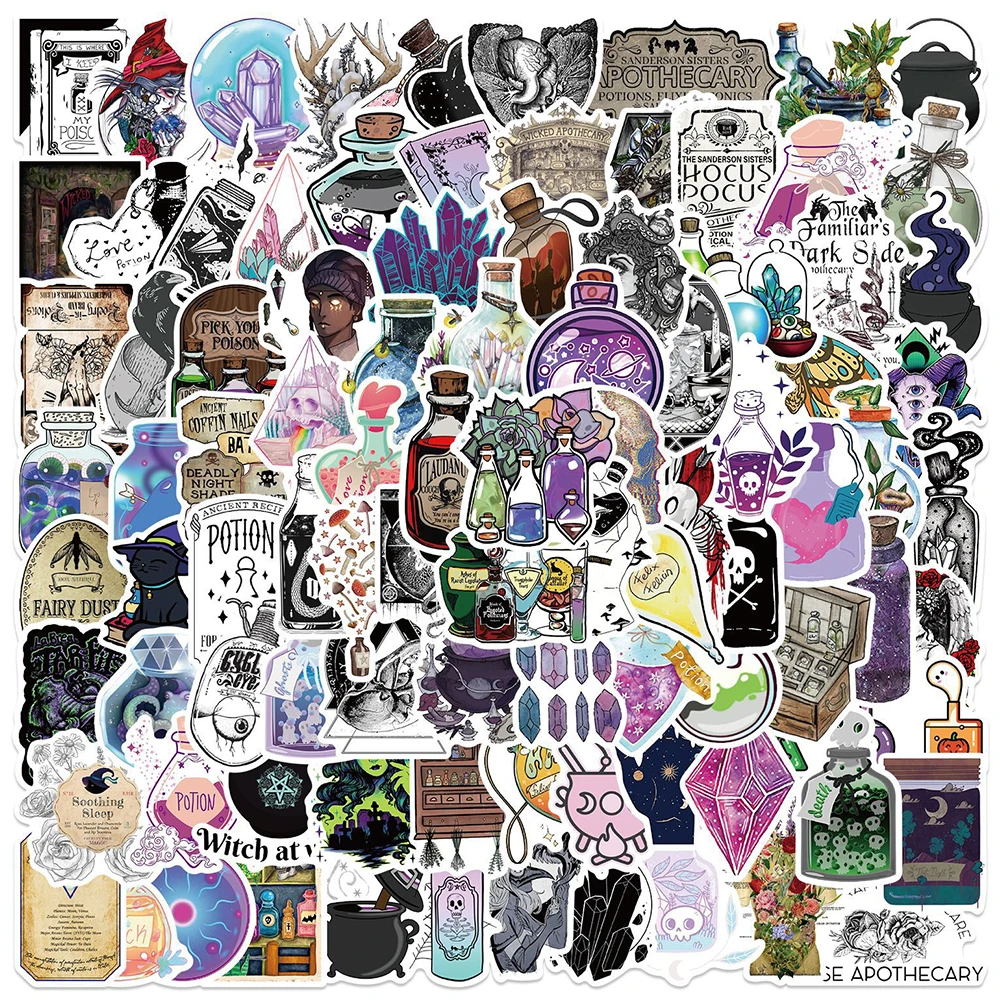 

10/30/50/100Pcs Cartoon Pharmacist Sticker Waterproof PVC For Graffiti Divination Refrigerator Motorcycle Skateboard Classic Toy
