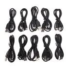 10 шт. USB кабель для зарядки беспроводной геймпад зарядное устройство кабель для передачи данных для PS3 контроллер Подключение компьютера Play Зарядка 1 м