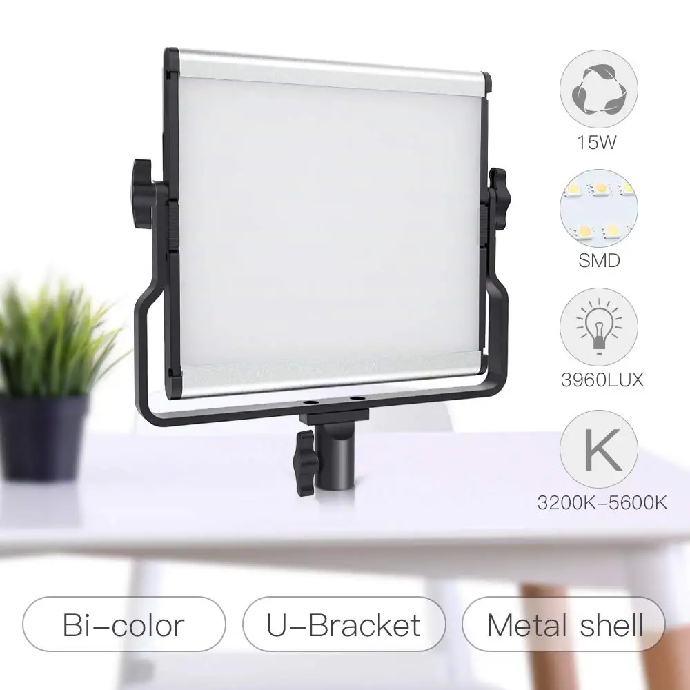 Комплект LED светильников Capsaver L4500 приглушаемые лампы 3200 5600K 15 Вт для видеозаписи CRI