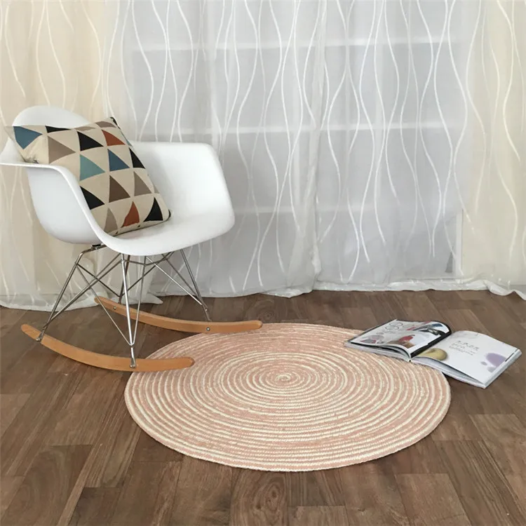 Тканые круглые ковры ручной работы для гостиной, твердые коврики для компьютерного кресла, Детская игровая палатка, напольный коврик, коврики для одежды, татами