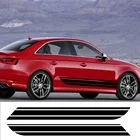 Наклейки на пленку, 2 шт., декоративные автомобильные аксессуары для Audi A3 8V 8P A4 B8 B9 A6 C6 C7 C8 Q3 8U Q5 8R Q7