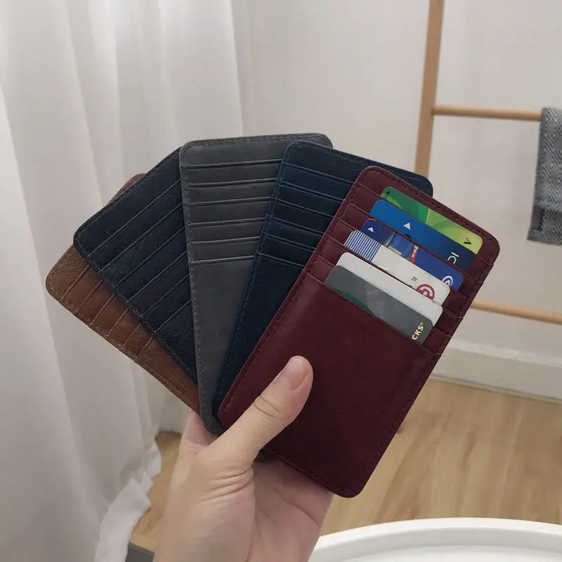 Женский кошелек из натуральной кожи SIKU черный брендовый держатель для карт -