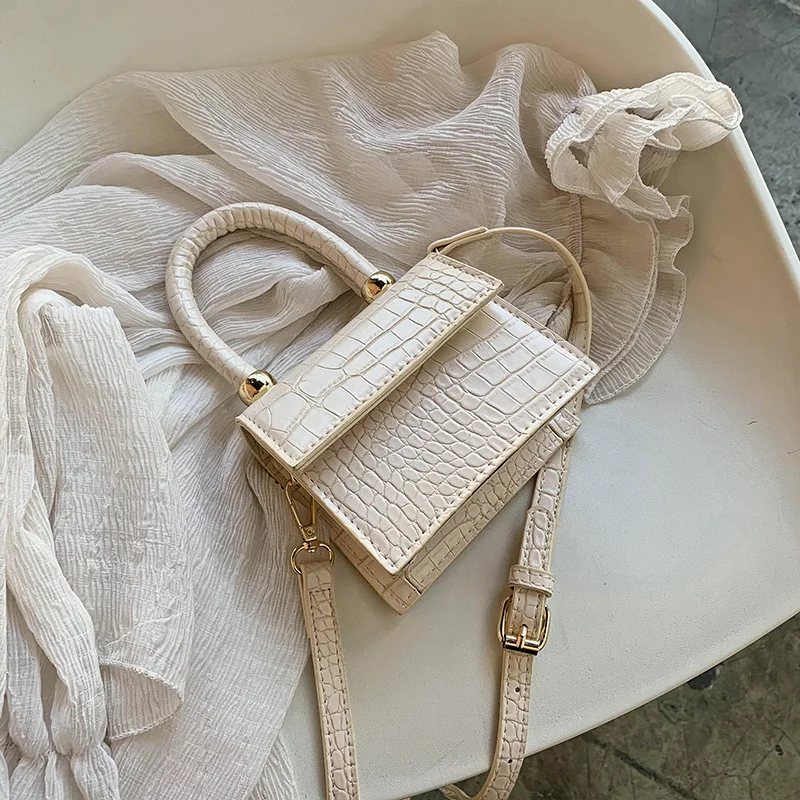 Женские сумки через плечо из искусственной кожи с каменным узором 2020 однотонные