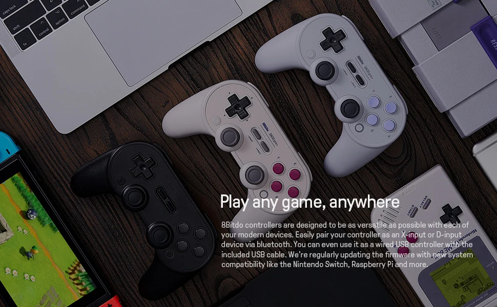 8bitdo SN30 PRO+ беспроводной джойстик Bluetooth пульт дистанционного управления геймпад для Windows/Android/macOS/nintendo Switch