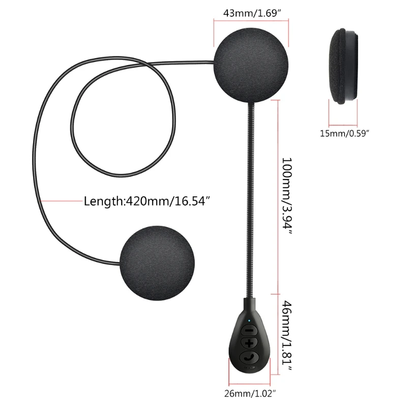 

Earpieces Bluetooth-compatible Earphones Earbuds Headset Motorbike Music Call 180mAh Recharging Battery Safely Drop shipping