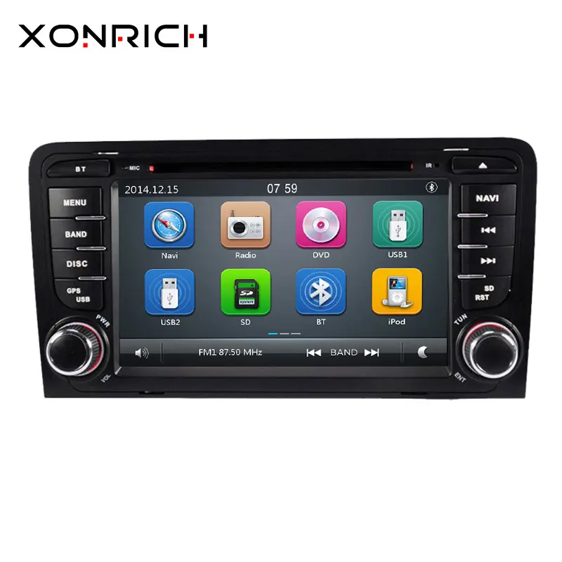 Ips DSP Android 9,0 4 ГБ/2 Гб 8 ядерный/4 core 2 дин gps для Audi A3 S3 2003-2012 DVD плеер навигационная Авто Аудио мультимедиа