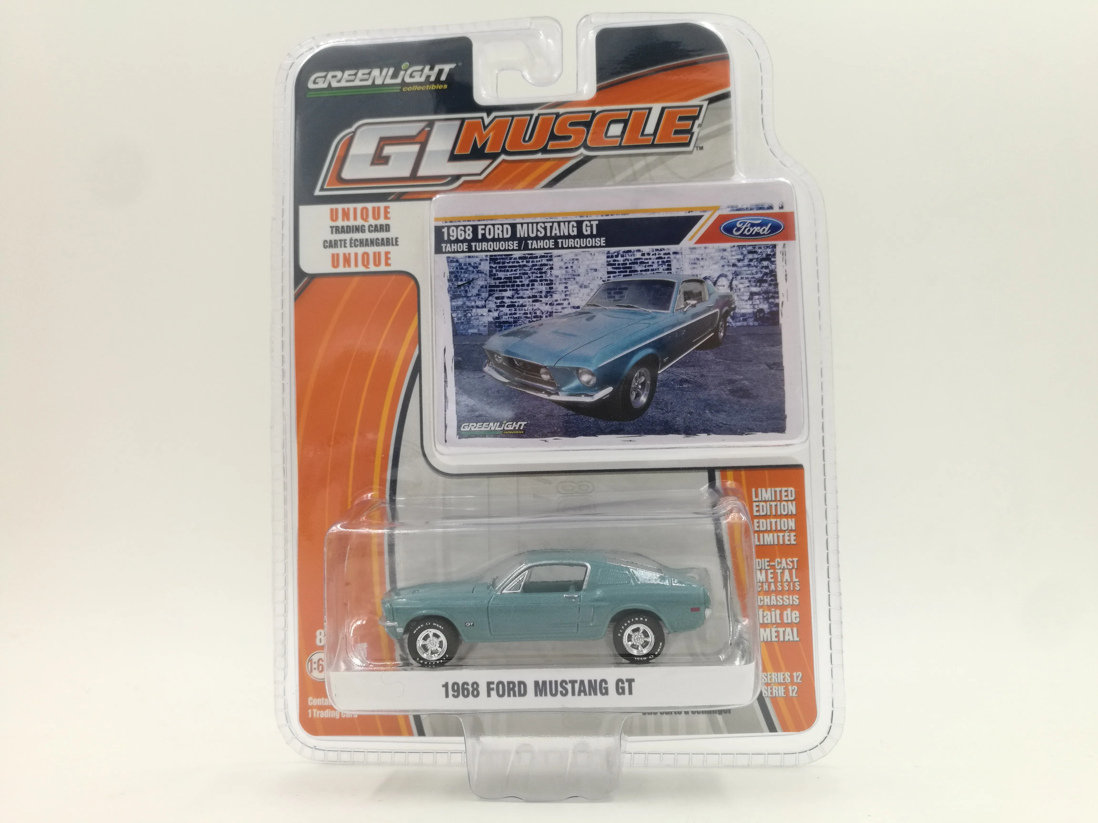 GreenLight 1:64 1968 FORD MUSTANG GT игрушечный автомобиль из сплава игрушки для детей литые