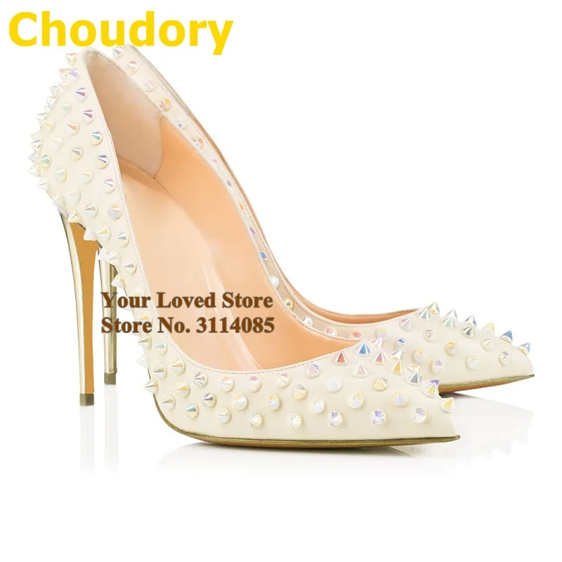 Розовые лакированные кожаные туфли Choudory туфли-лодочки на шпильках с заостренным