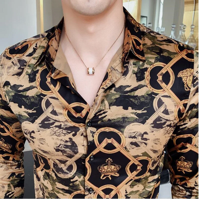 2019 брендовая мужская одежда осень тонкий подходит для досуга Чистый хлопок