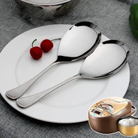2pcs lot high end non stick rice spoon 304 stainless steel spoon creative kitchen utensils free shipping