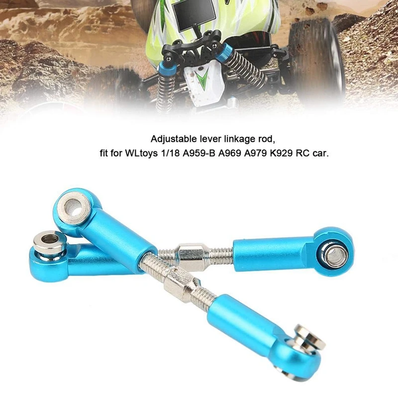 1 комплект рулевая тяга Регулируемый Радиоуправляемый рулевой рычаг для WLtoys 1/18