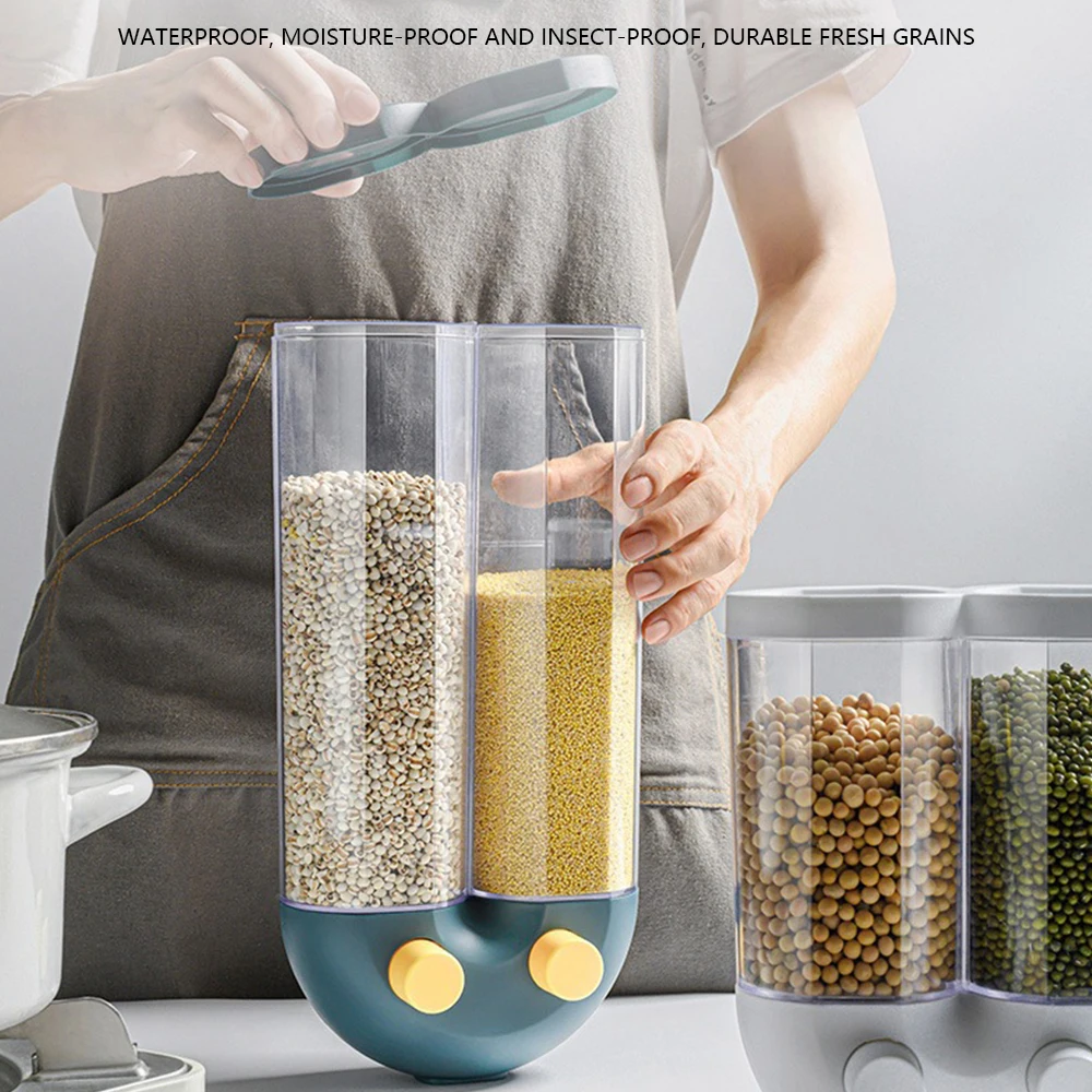 

Transparent Sealed Storage Box Grains Food Storage Tank Household Kitchen Cans Containers Dry Cereals Box Rice Bean Dispenser