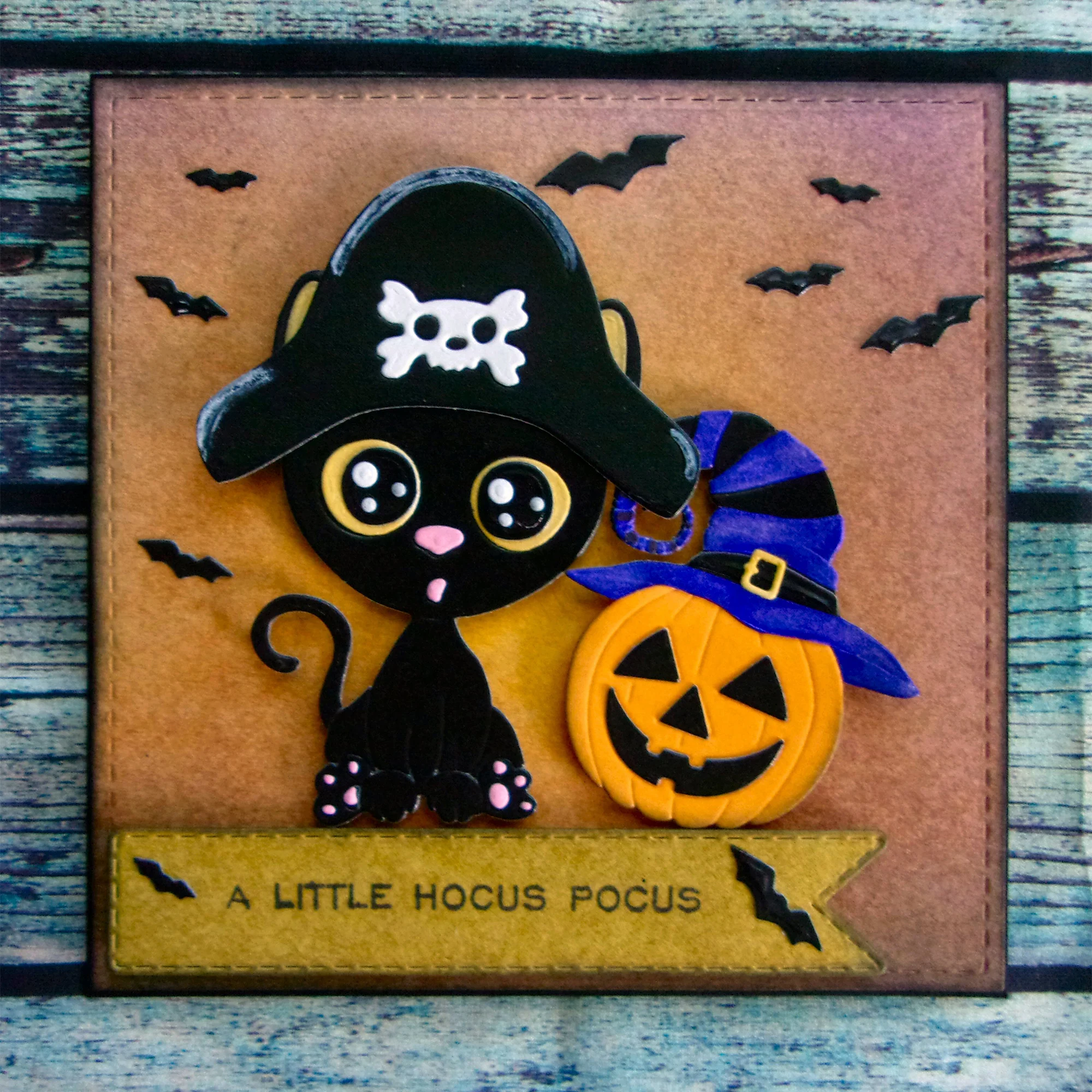 И надписью &quotHappy Halloween&quot металлический Трафаретный вырубной штамп ведьма смерть