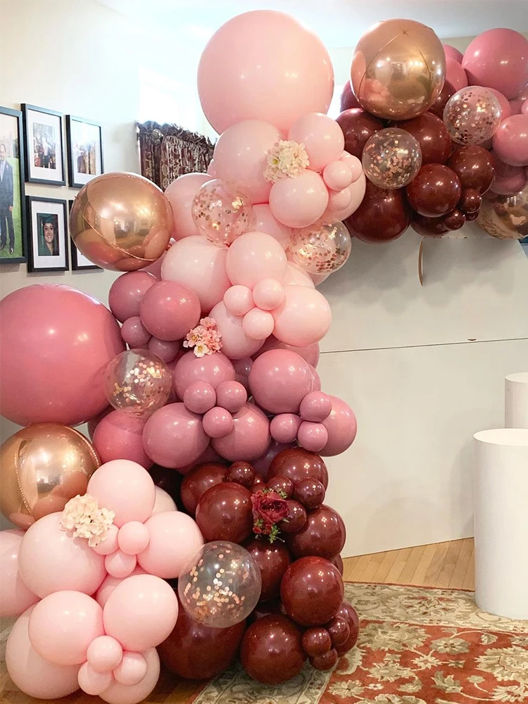 Шары воздушные металлические хром 20 шт./набор шары с золотыми конфетти | Дом и сад