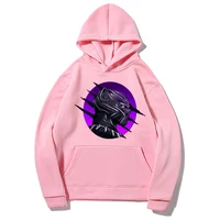 Disney Fashion Marvel Black Panther Hooded 2021 Spring Autumn women Casual Hoodies Sweatshirts Lady Solid Color Sweatshirt Tops